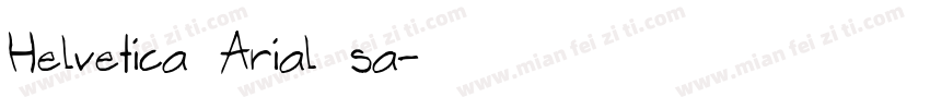Helvetica Arial sa字体转换